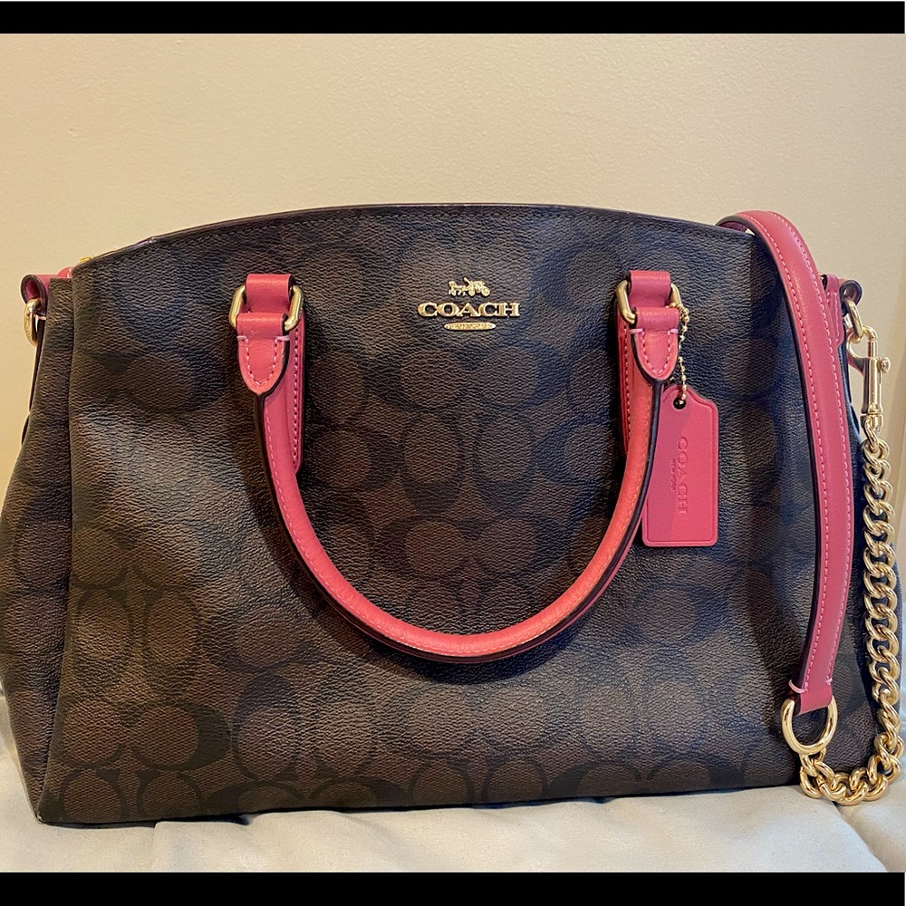 Coach Brown Strawberry Sage Carryall